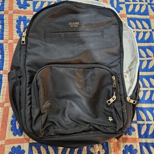Ju-Ju-Be Black Backpack with Gold Accents